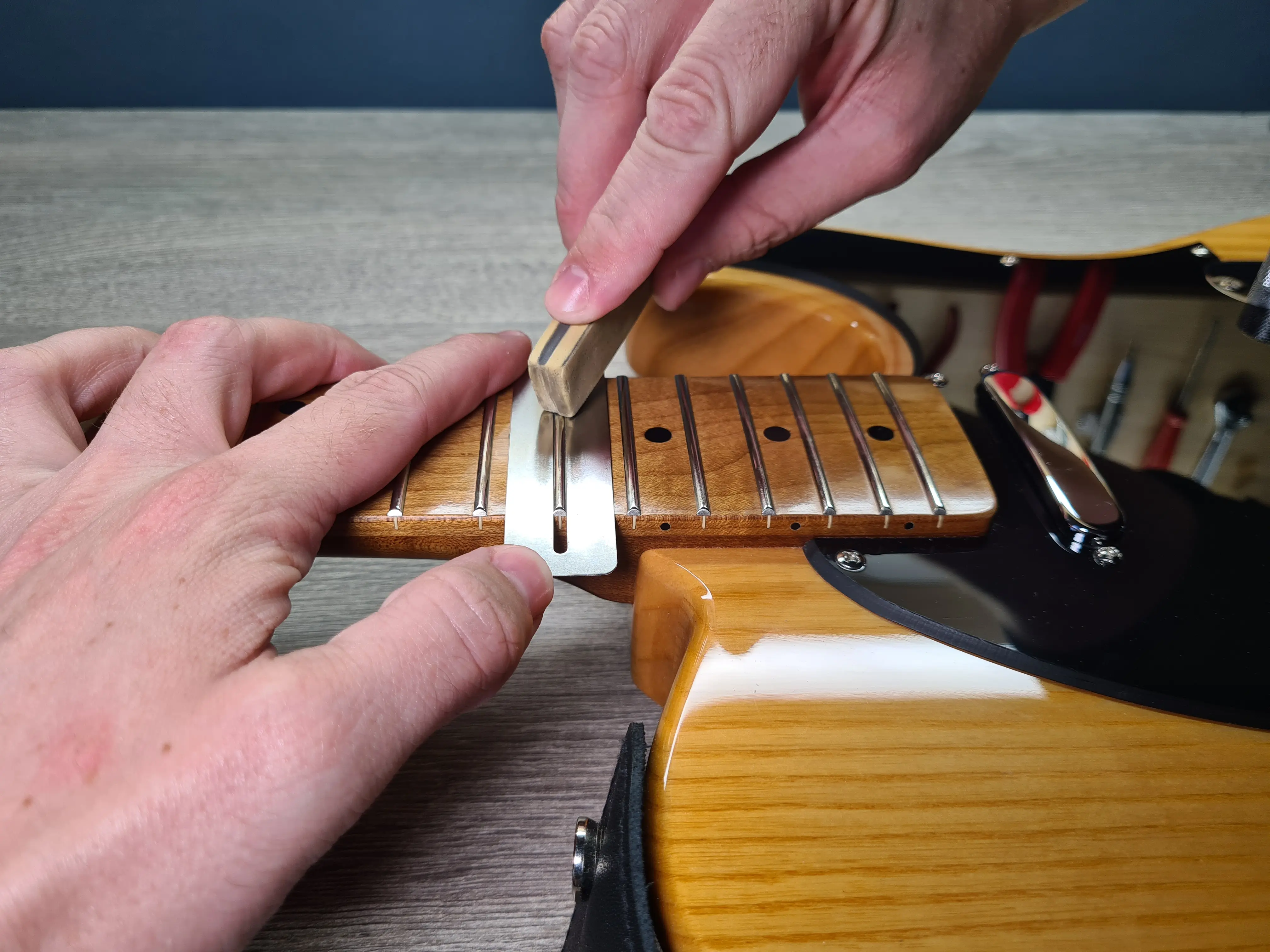 Polishing Telecaster Frets